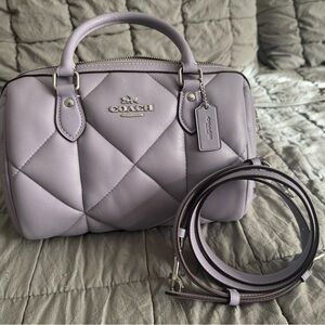 Coach Quilted Satchel - Lavender